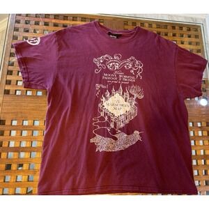 The Harry Potter‎ Shop Platform 9 3/4 TShirt Adult XL The Marauder's Map Auburn